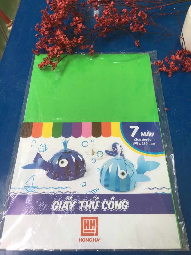 Giấy thủ công Hồng Hà ( 7 màu)