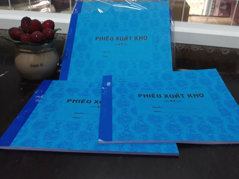 Phiếu xuất kho 2 liên (A5, 25 bộ) (VAT)