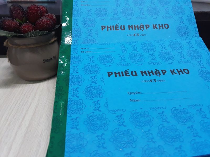 Phiếu nhập kho 2 liên (A5, 25 bộ)