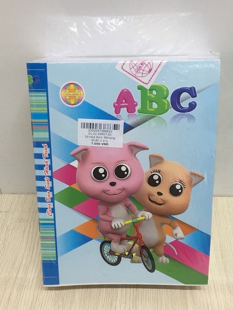 Vở Hòa Bình ABC 96trang ĐL80 4 ô ly (ram 10q)