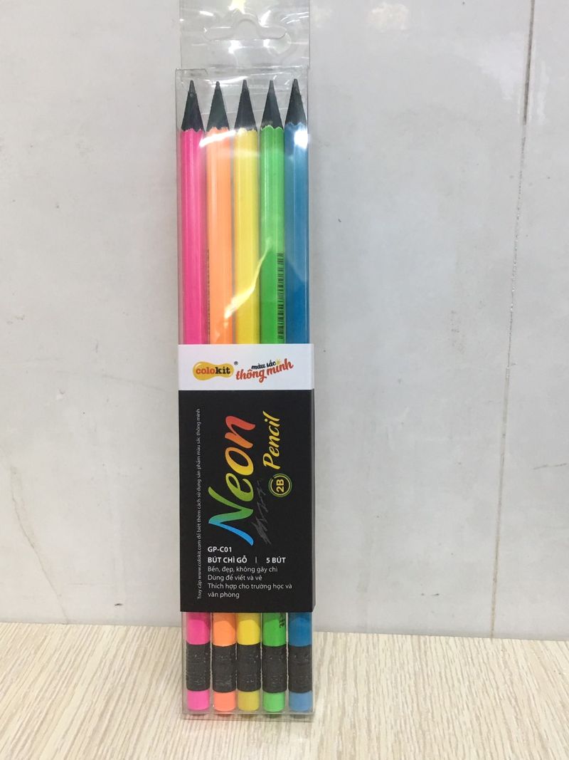 Bút chì 2B Neon GP-C01 hộp 5