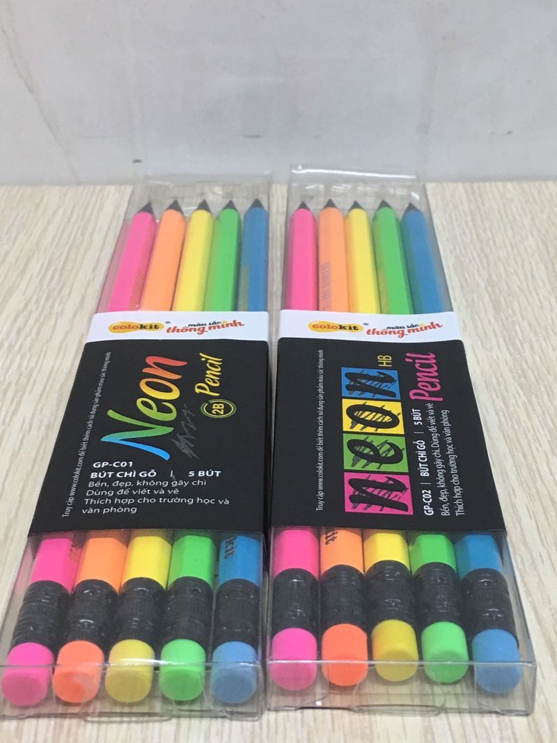 Bút chì 2B Neon GP-C01 hộp 5