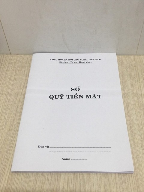 Sổ quỹ tiền mặt 20x30cm (VAT)