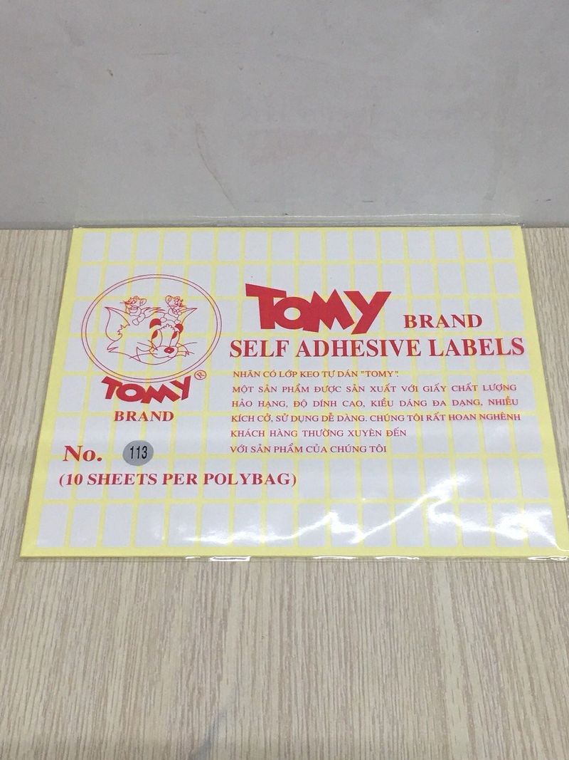 Giấy Tomy A5 No 113 xấp 10 tờ, 128 tem 10x18/ tờ