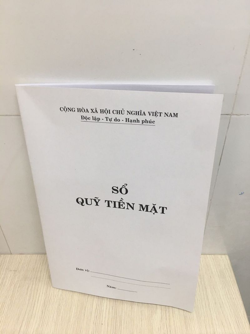 Sổ quỹ tiền mặt 20x30cm (VAT)