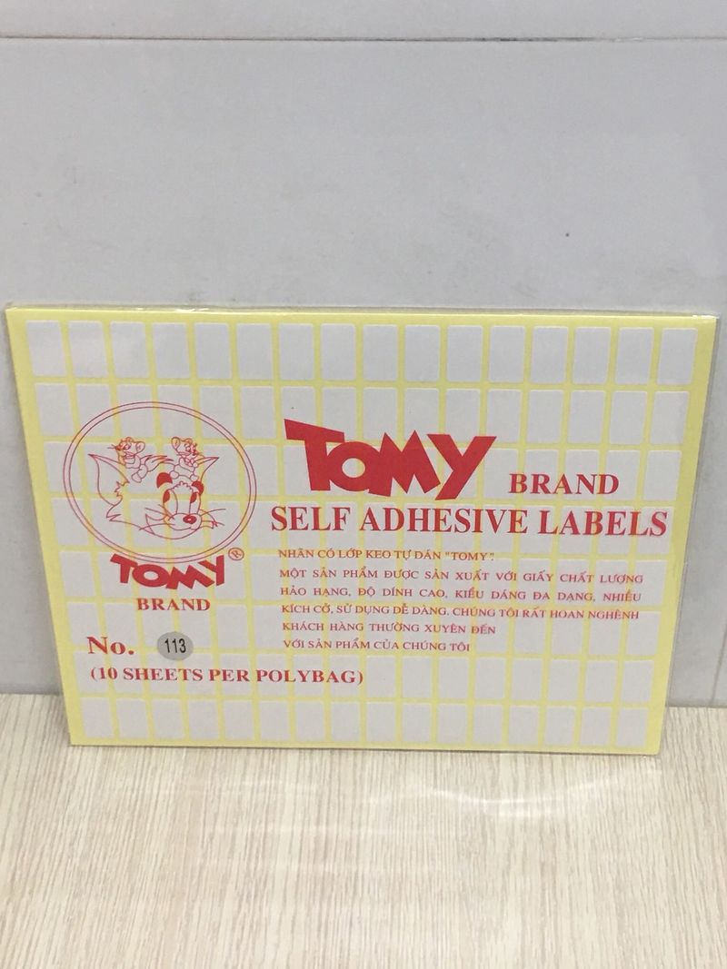 Giấy Tomy A5 No 113 xấp 10 tờ, 128 tem 10x18/ tờ