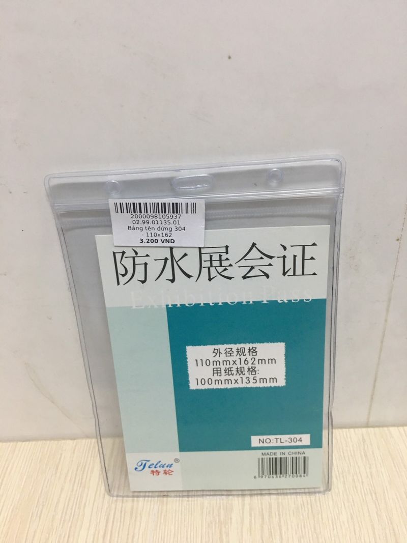 Bảng tên đứng 304 - 110x162