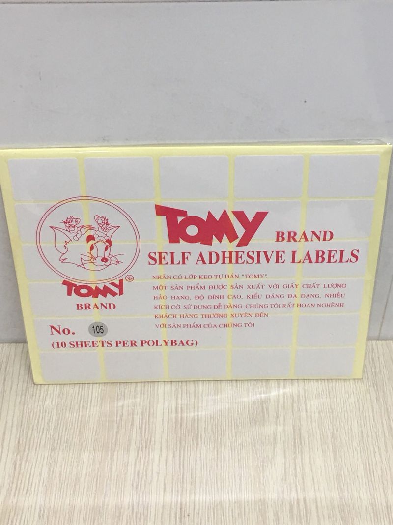 Giấy Tomy A5 No 105 xấp 10 tờ, 30 tem 25x37/ tờ