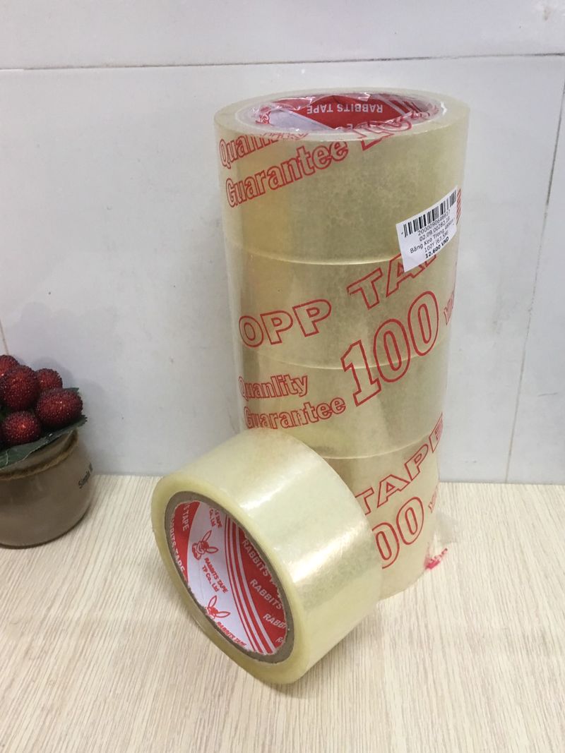 Băng Keo Trong 48mm - 100Y (tem đỏ)