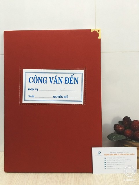 Sổ Công văn đến bìa da (VAT)