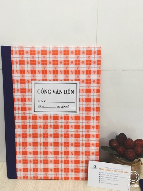 Sổ Công văn đến bìa caro (VAT)