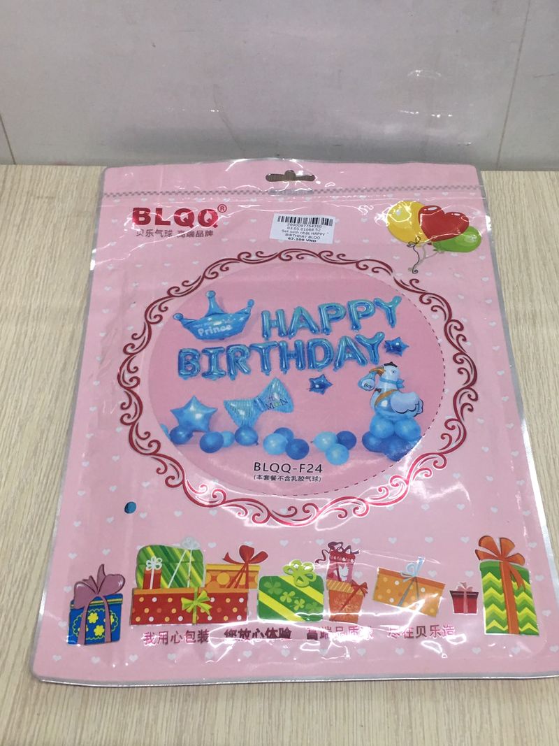 Set sinh nhật phao HAPPY BIRTHDAY mới