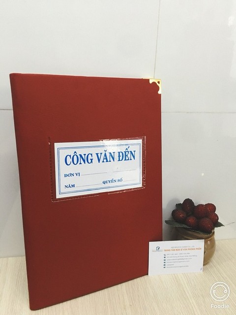 Sổ Công văn đến bìa da (VAT)