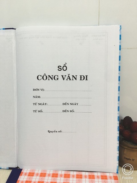 Sổ Công văn đi bìa caro (VAT)