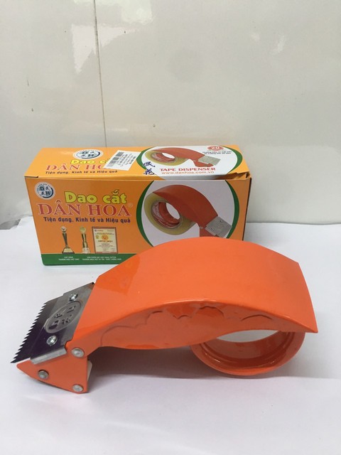 Cắt băng keo Dân Hoa 48mm - 200Y, 500Y ( lưỡi 5cm, dài 18cm)(HĐ 8%)
