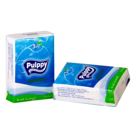 Khăn giấy bỏ túi  Pulppy 3 lớp ( lốc 10 gói)