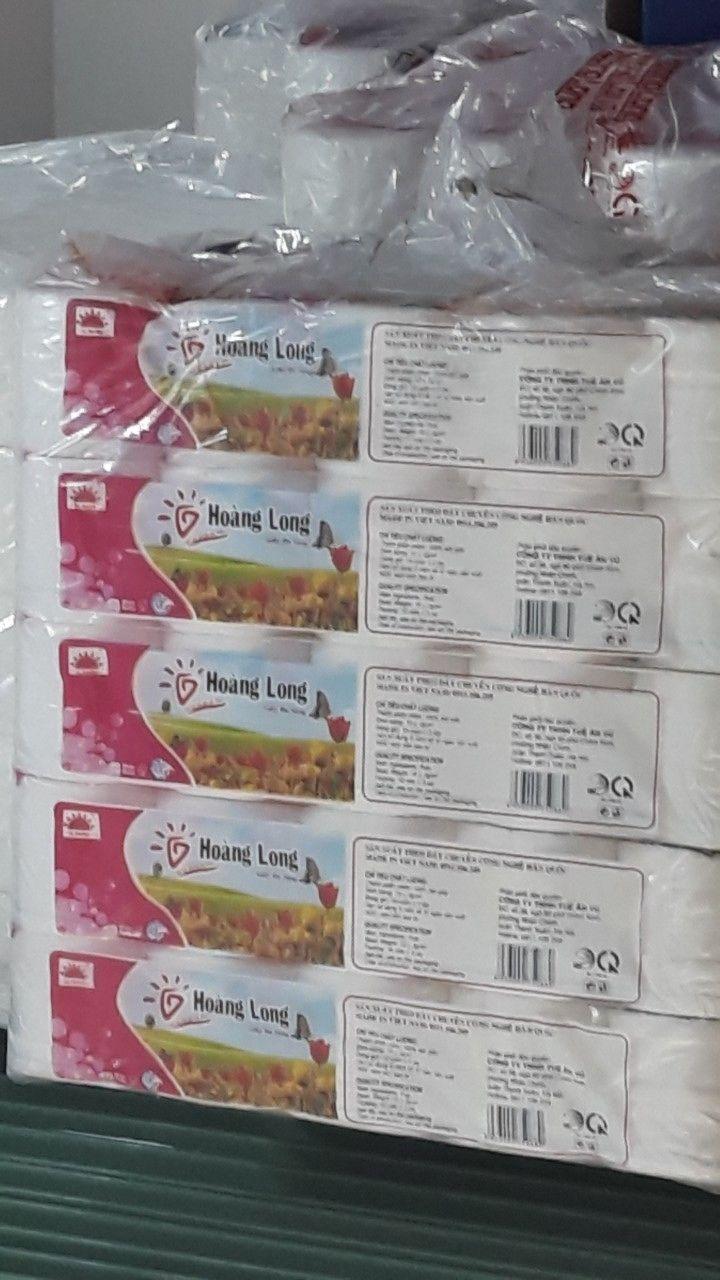 Giấy Vệ Sinh Hoàng Long không lõi Lốc 10 Cuộn ( Đỏ)