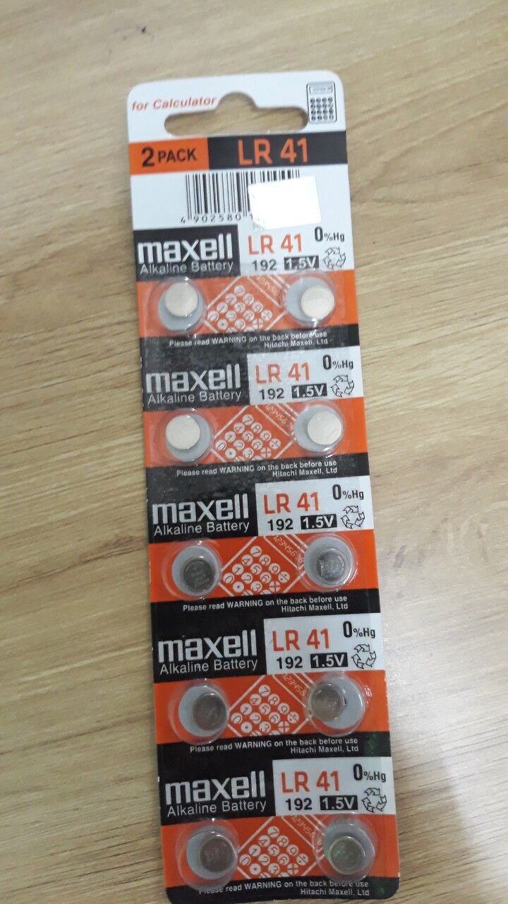 Pin nút nhỏ Maxell LR41 1.5V - set 2 viên