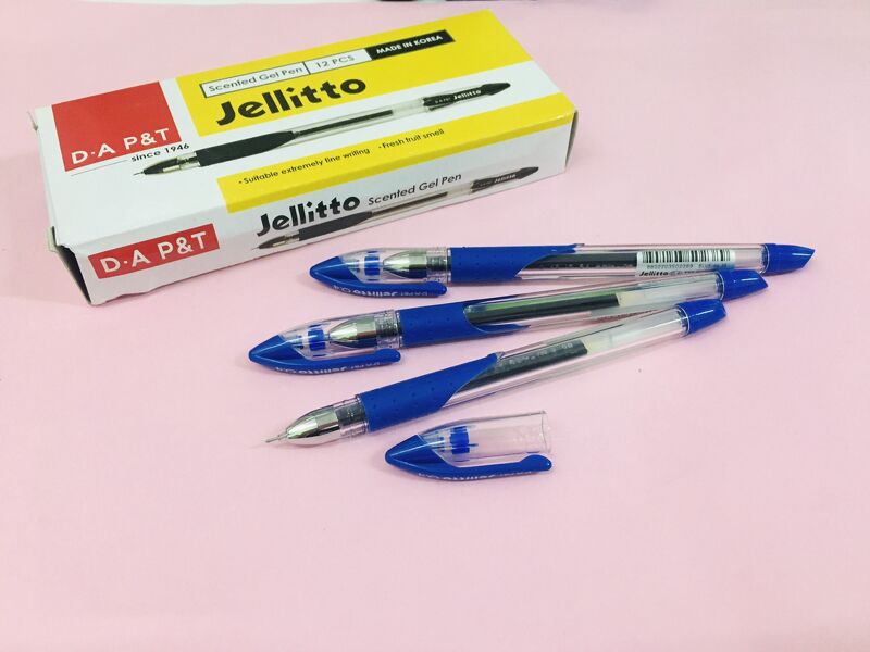 Bút Gel Jellitto D.A P&T 0.38mm - Xanh (hộp 12)