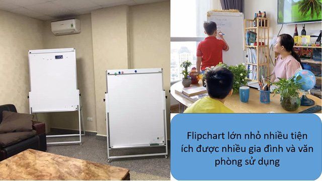 Bảng flipchart 60x100 chân bánh xe