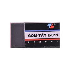 Tẩy TL đen E-011 hộp 30