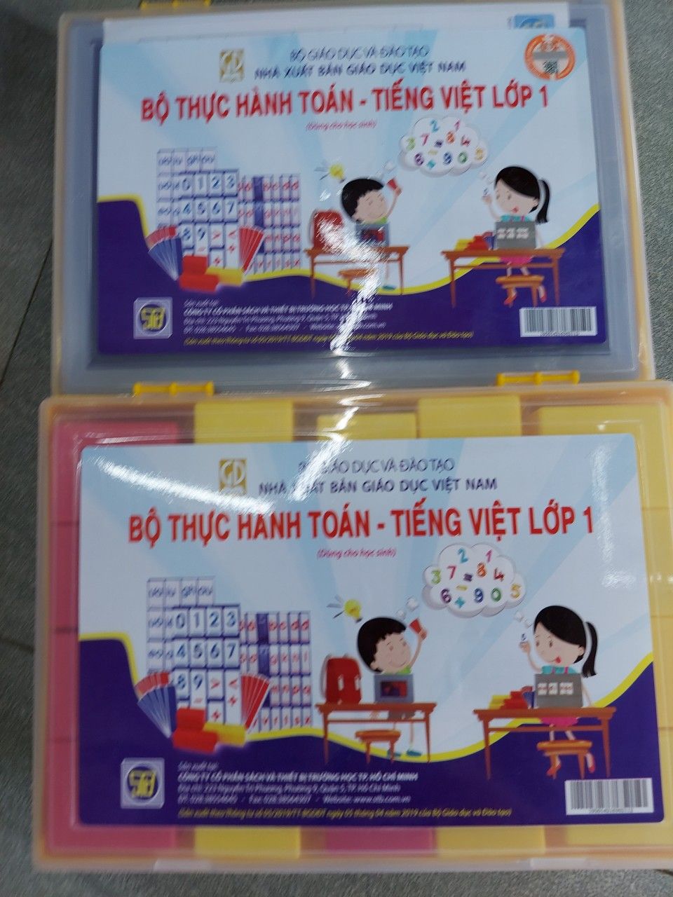 Bộ thực hành Toán - Tiếng Việt lớp 1 Giáo Dục mới ( 1 hộp rời)