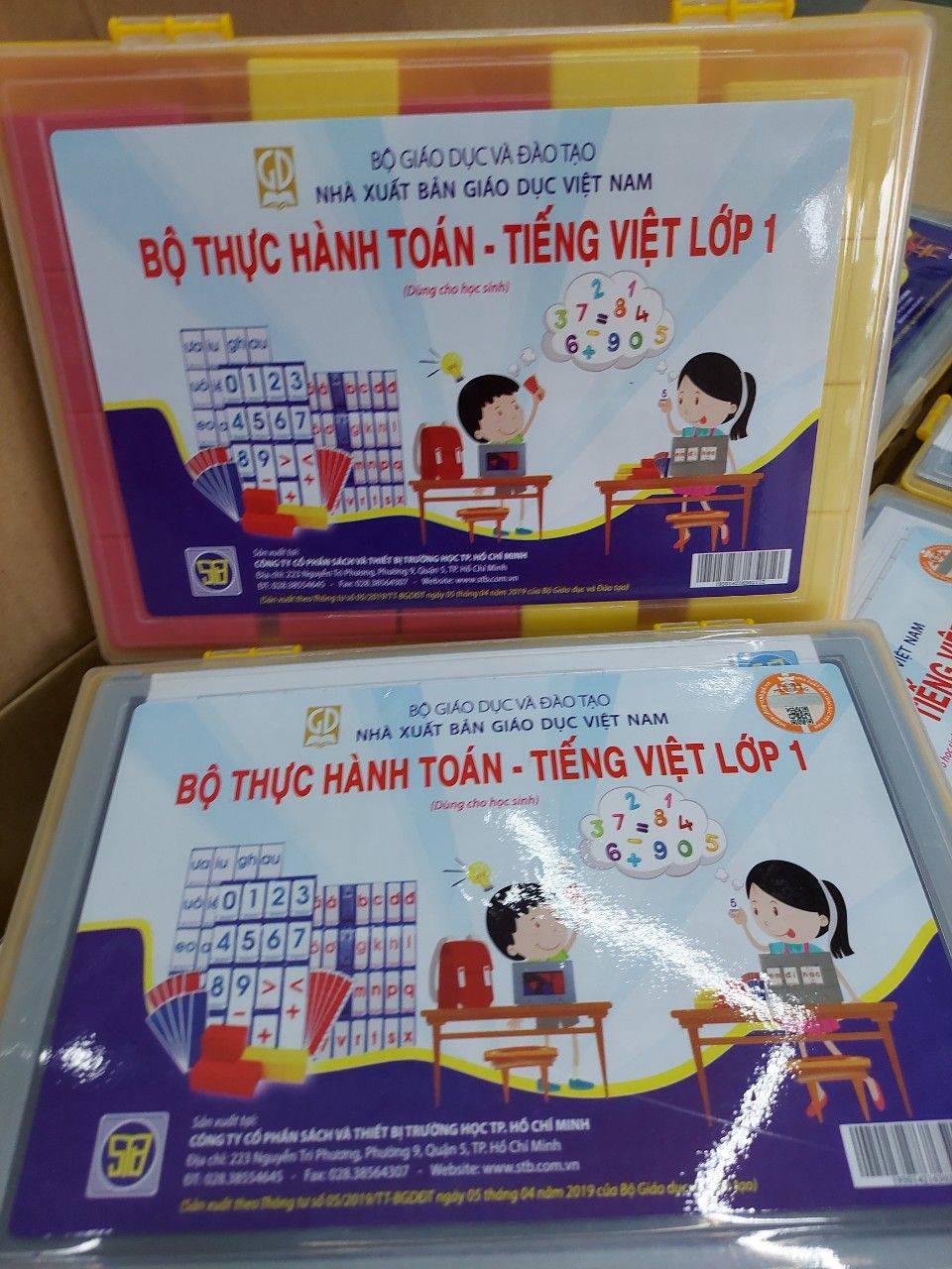 Bộ thực hành Toán - Tiếng Việt lớp 1 Giáo Dục mới ( 1 hộp rời)