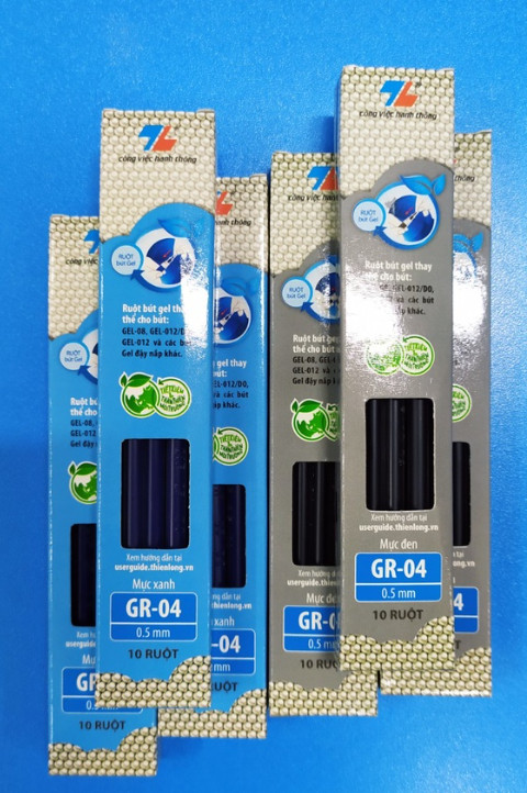 Ruột bút Gel Gr-04 mới hộp 10 - Tím