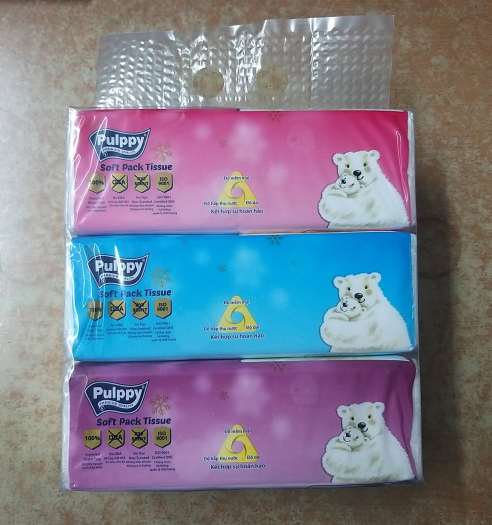 Khăn giấy rút lụa Polar Bear - gói 180 tờ