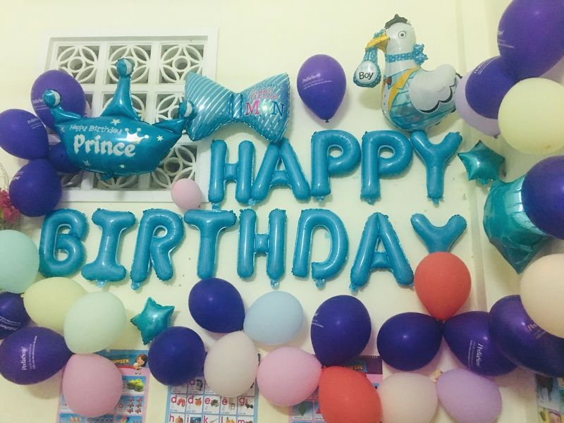 Set sinh nhật phao HAPPY BIRTHDAY mới