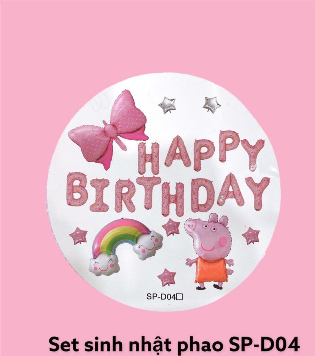 Set sinh nhật phao HAPPY BIRTHDAY mới