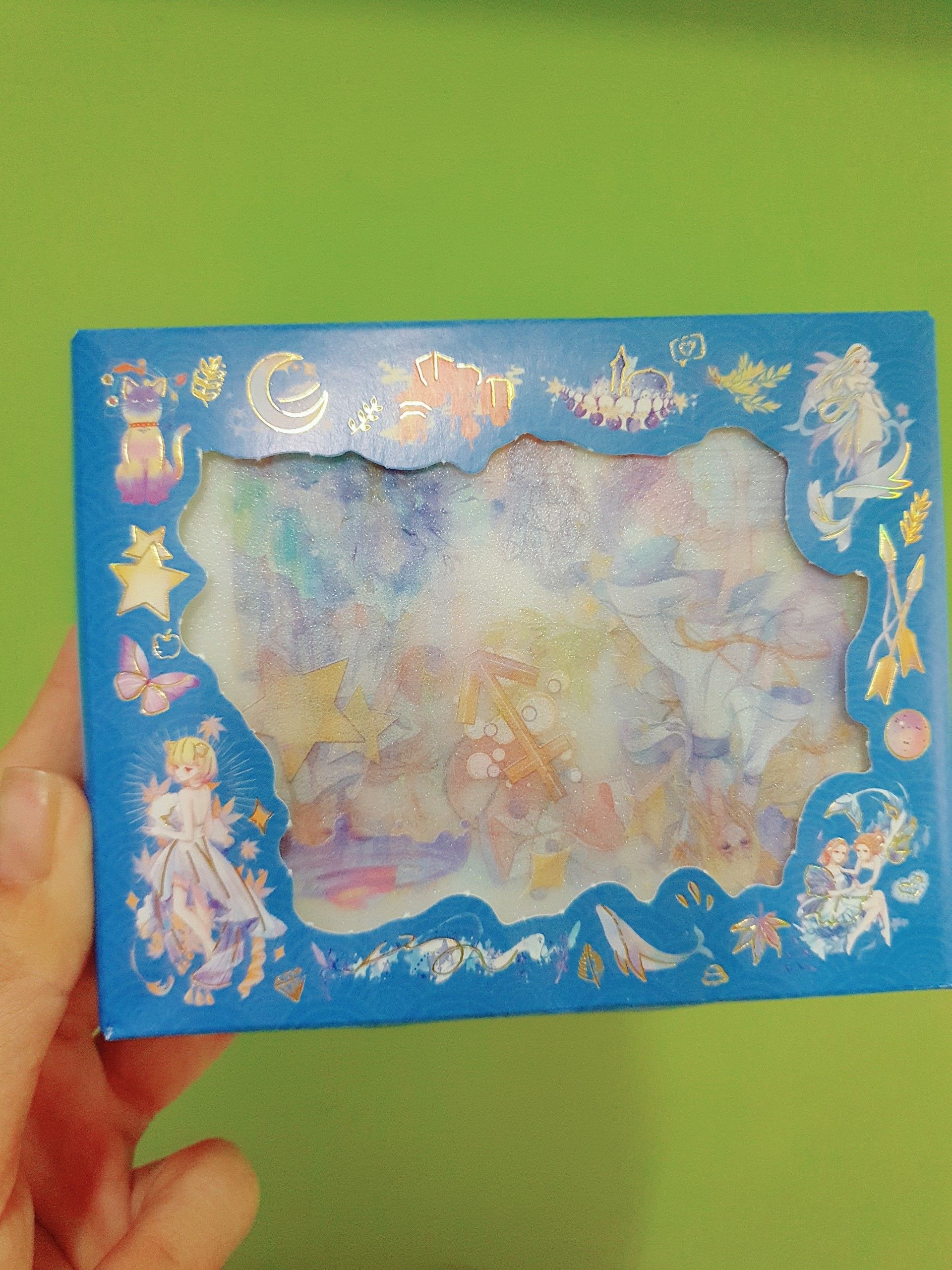 Sticker hộp 8 tấm nhũ SZ19-001
