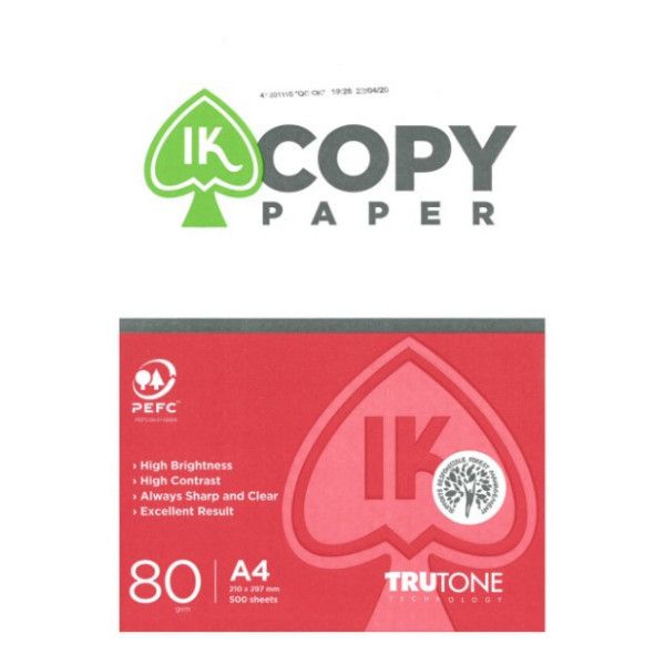 Giấy A4 IK Copy Paper đỏ TRUETONE ĐL80