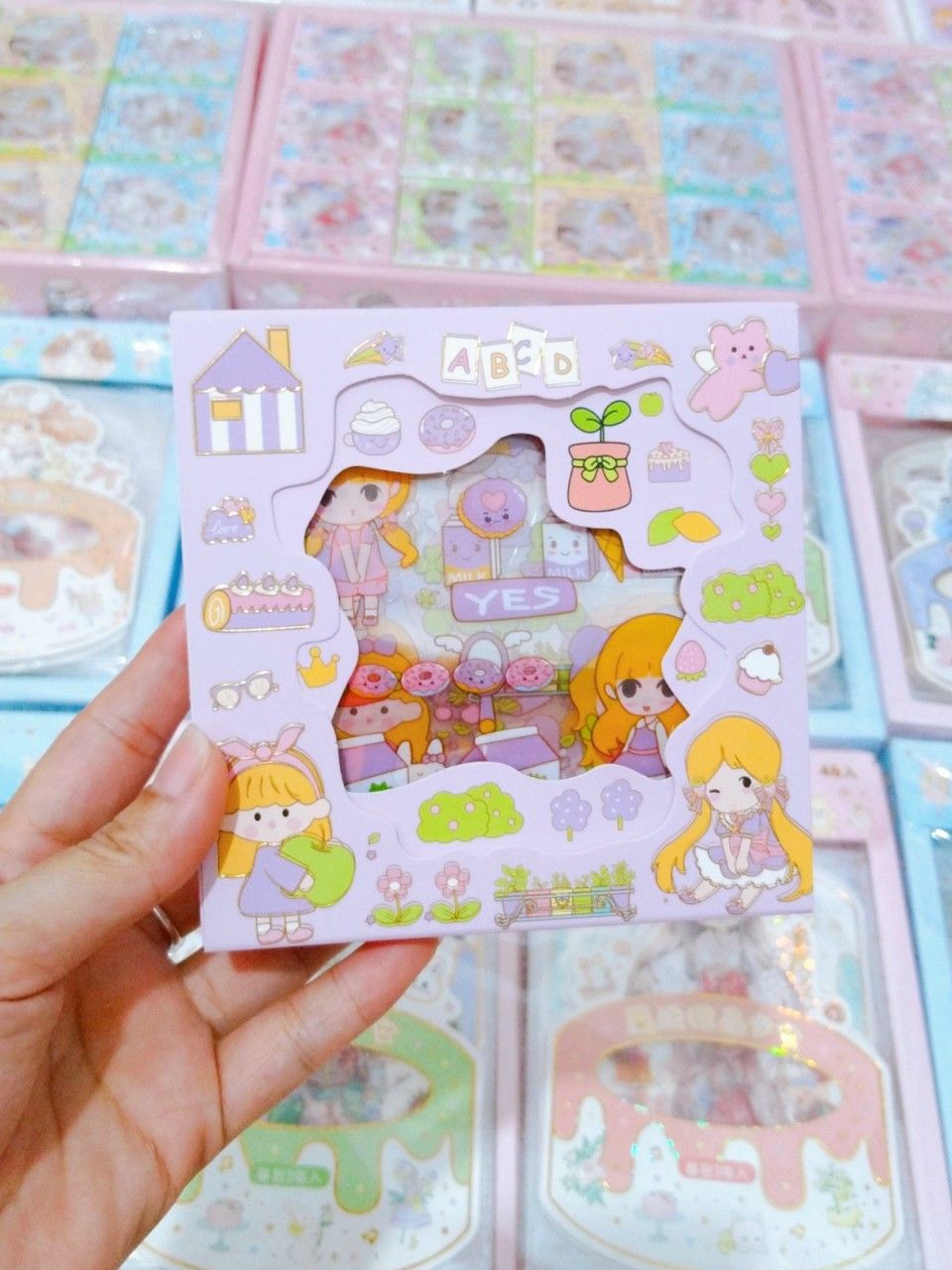 Sticker hộp 10 tấm lớn WX-ZR (K)