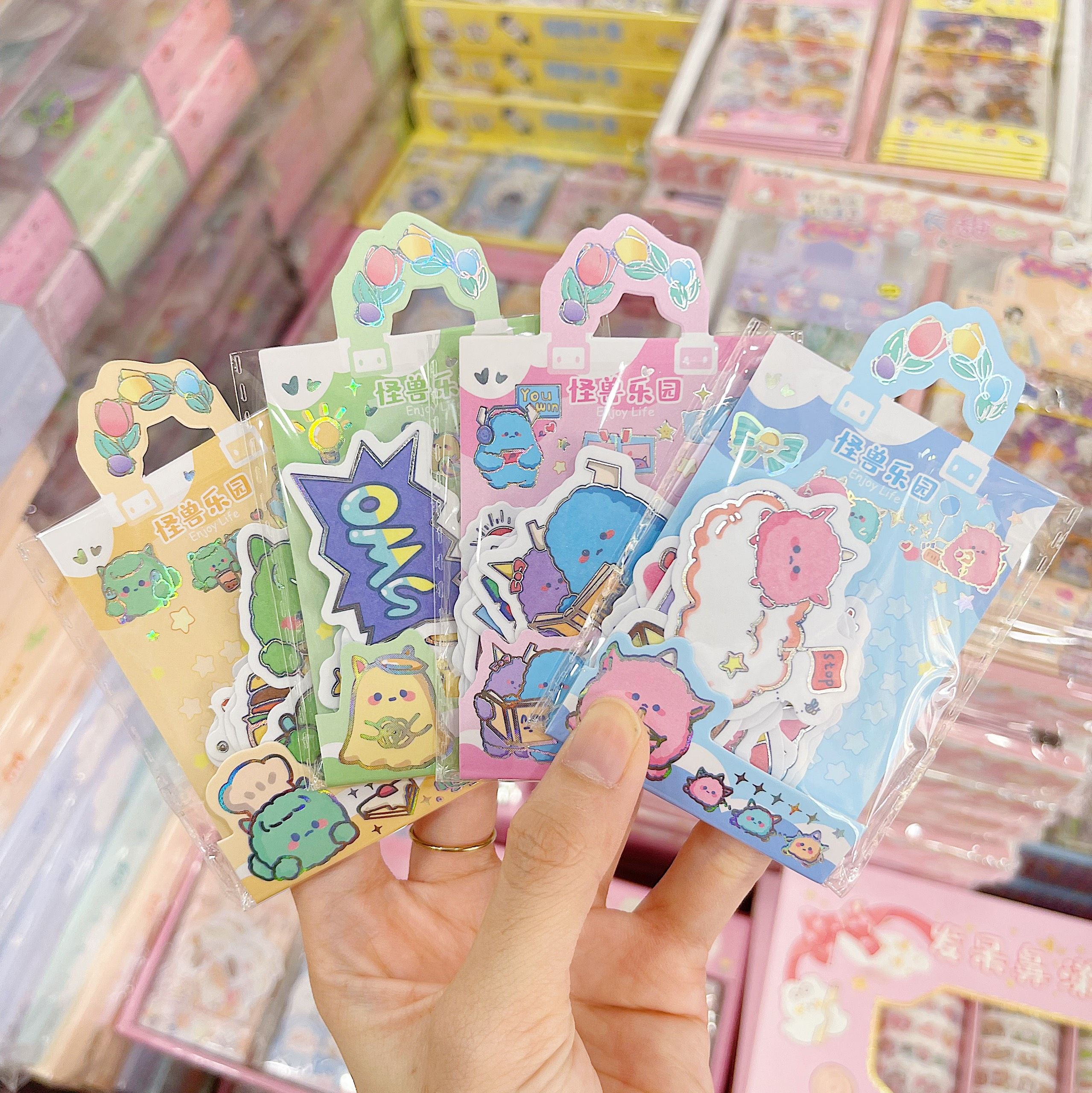 Sticker nhũ ép kim XM-TZ2217 quai mini