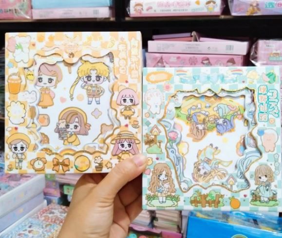 Sticker hộp 8 tấm ánh kim YKQ-SZDD
