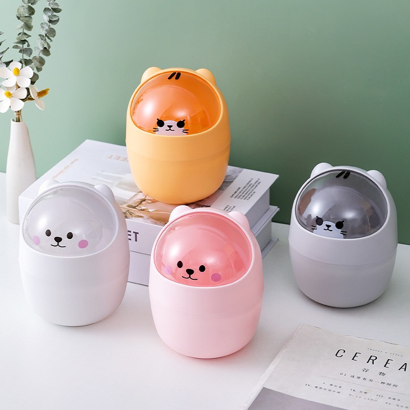 Thùng rác để bàn Chuột Cute nhỏ