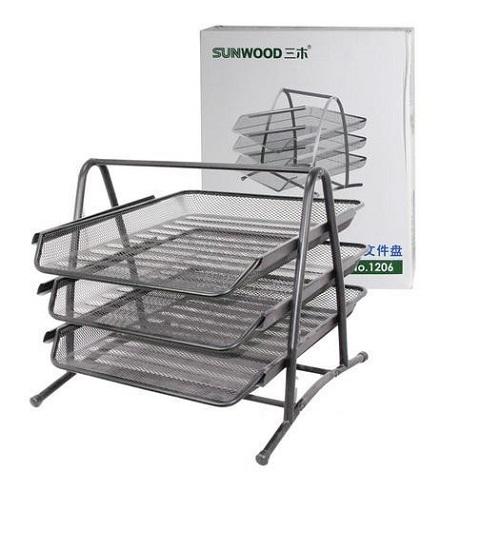 Kệ tài liệu sắt 3 tầng Sunwood 1206