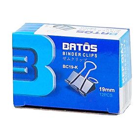 Kẹp đen 19mm Batos