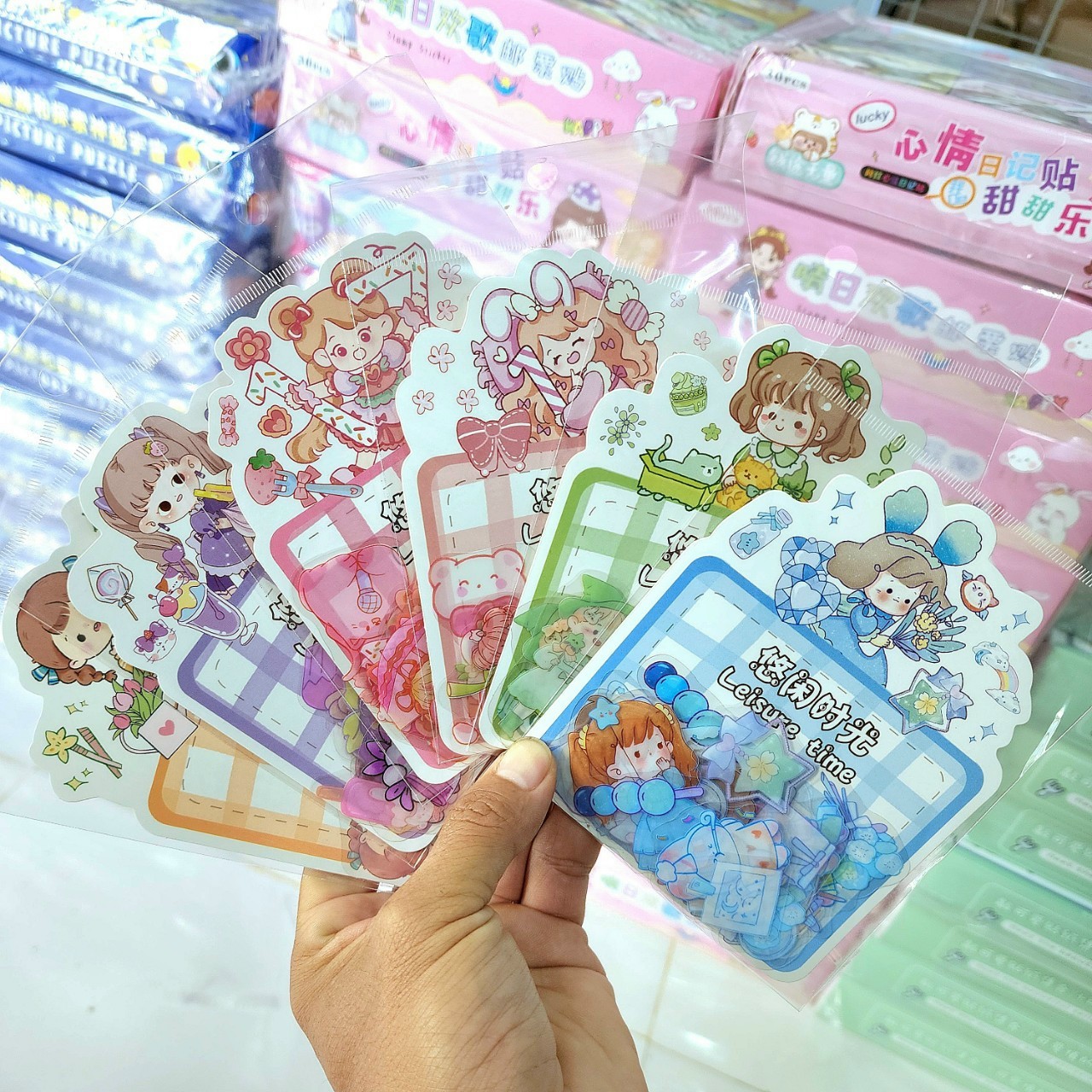 Sticker túi Leisure Time XMAA001(30 miếng)