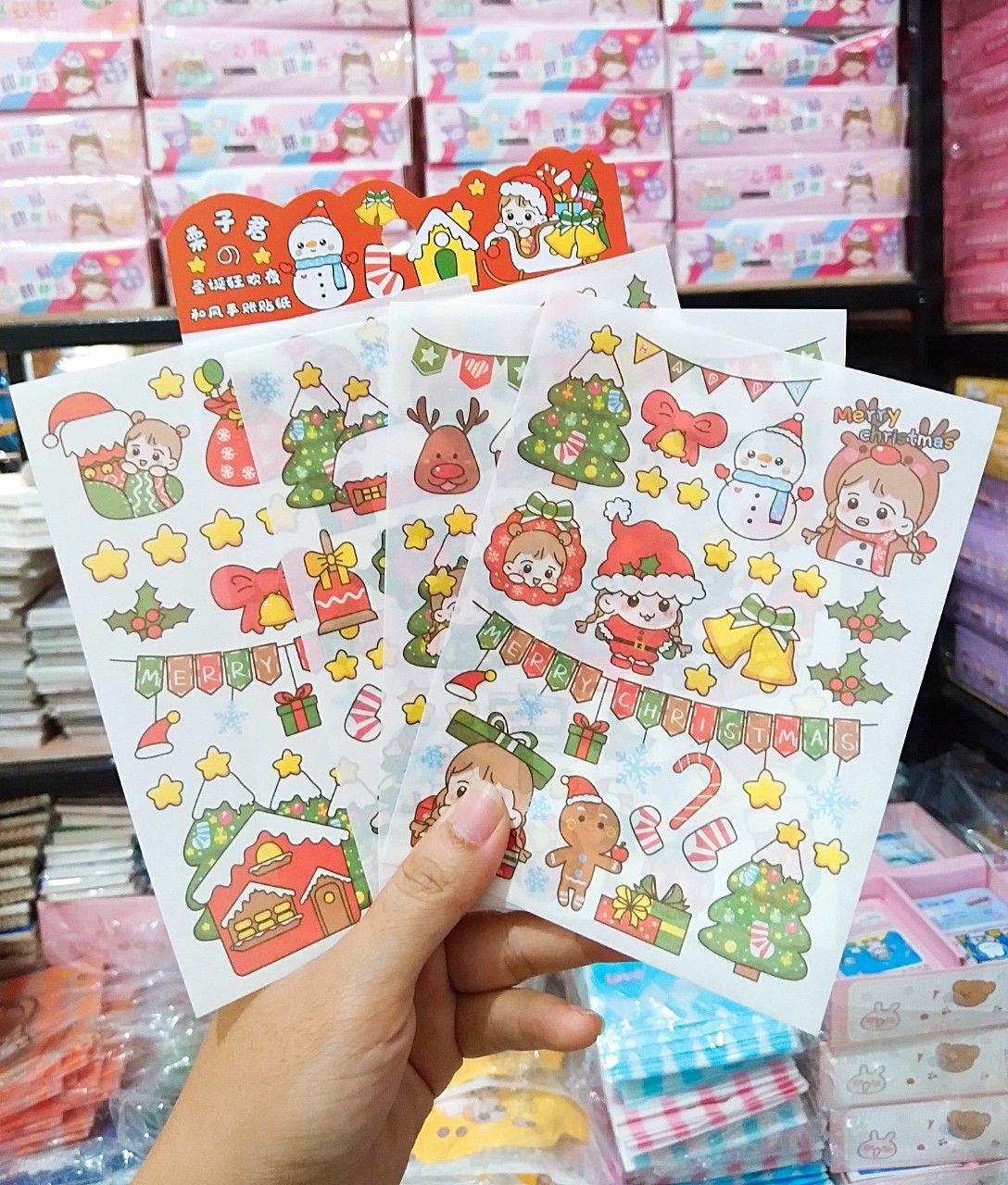 Sticker 4 tấm Noel GL20-111 ( ko cắt)