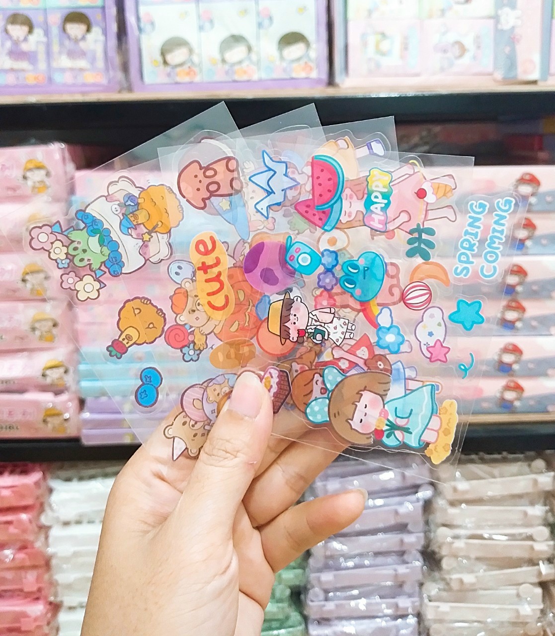 Sticker trong 5 tấm nhỏ