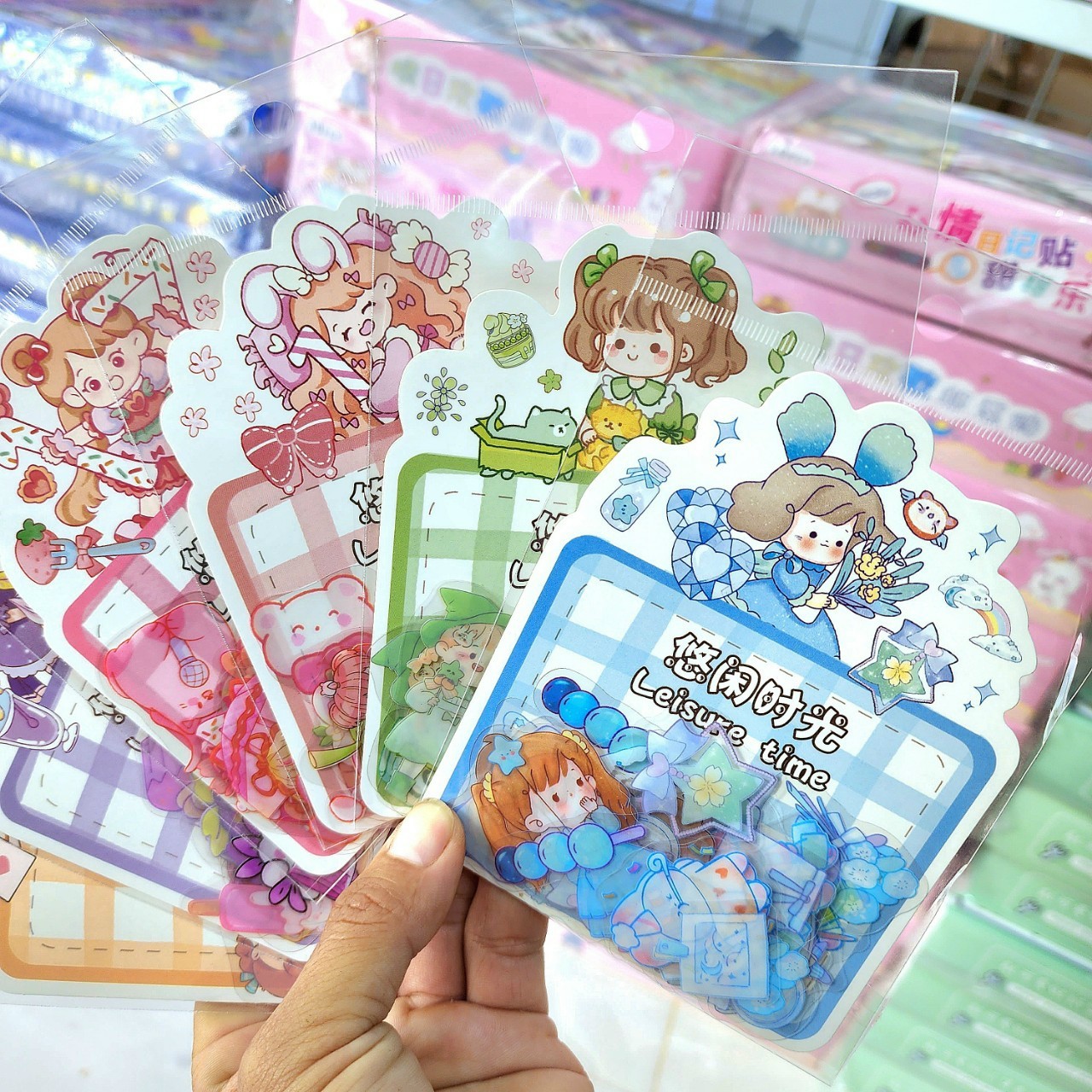 Sticker túi Leisure Time XMAA001(30 miếng)