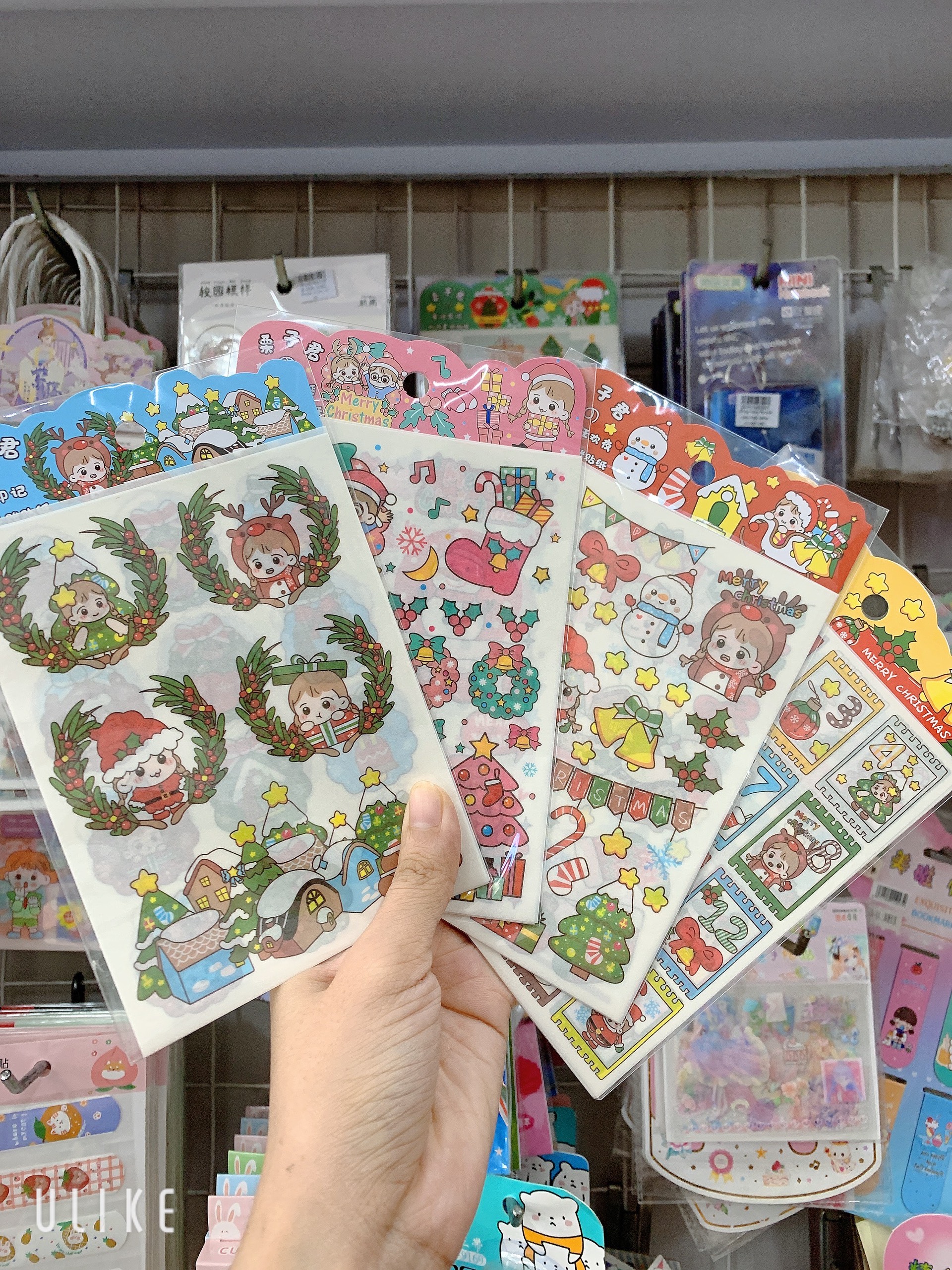 Sticker 4 tấm Noel GL20-111 ( ko cắt)