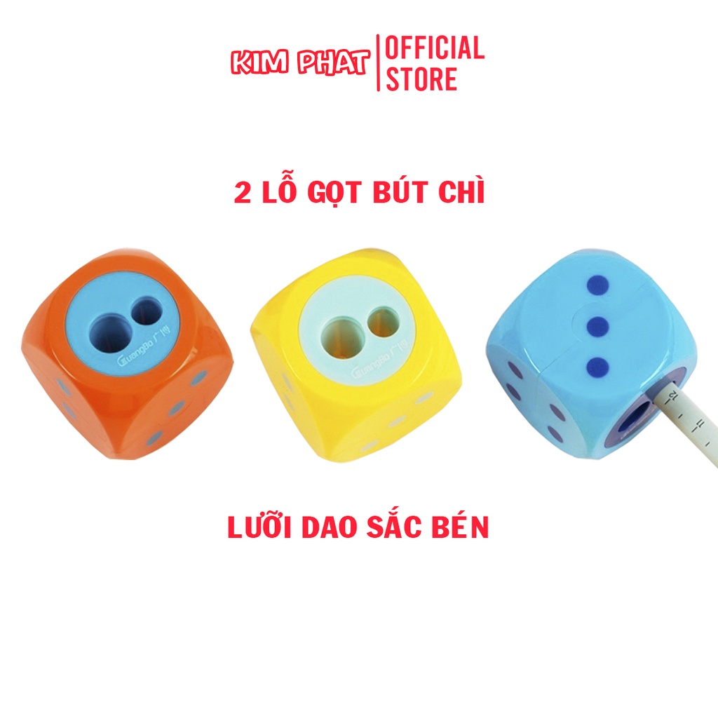 Gọt bút chì xúc xắc GuangBo XB35009 ( Hộp 12)