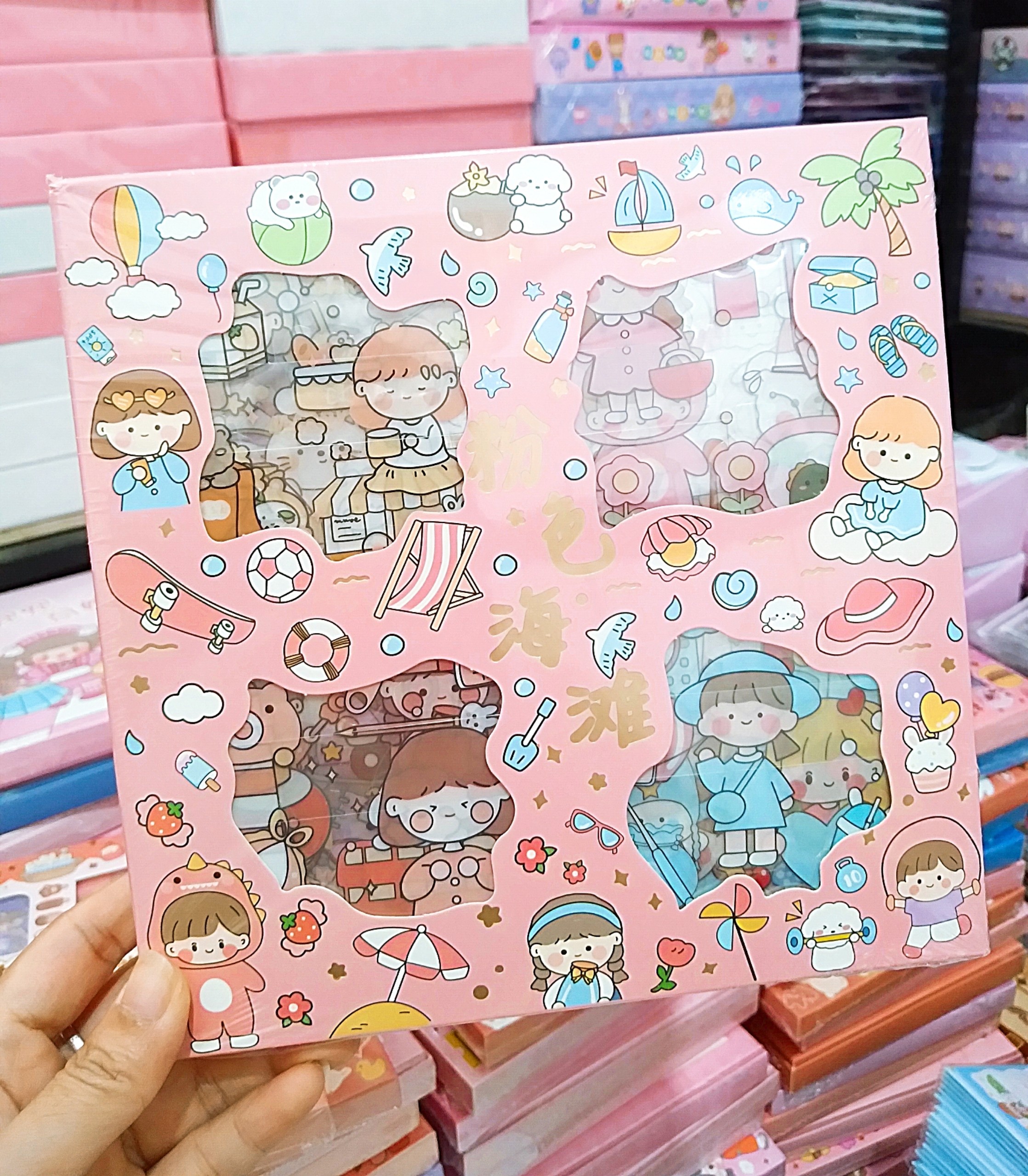 Sticker hộp lớn Q/ZHM01 (100 tấm) (K)