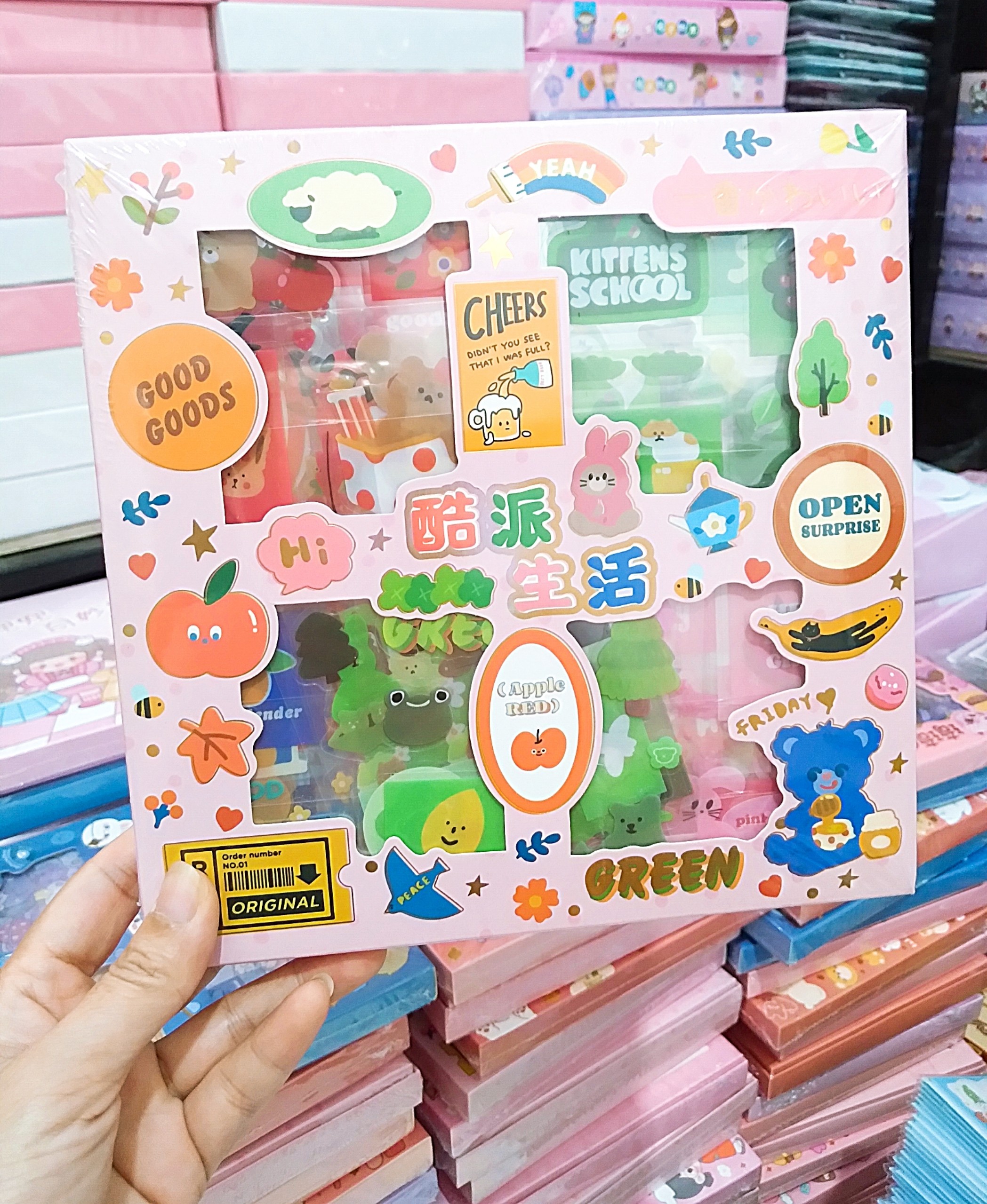 Sticker hộp lớn Q/ZHM01 (100 tấm) (K)