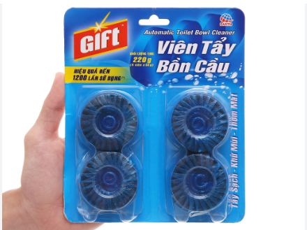 Viên tẩy Toilet Gift ( vỉ 4 viên)