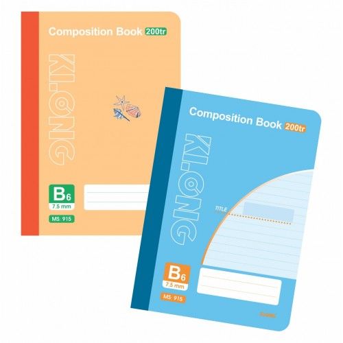 Sổ may gáy B6 200 trang ruột kẻ ngang K.Long MS 915 (HĐ 8%)