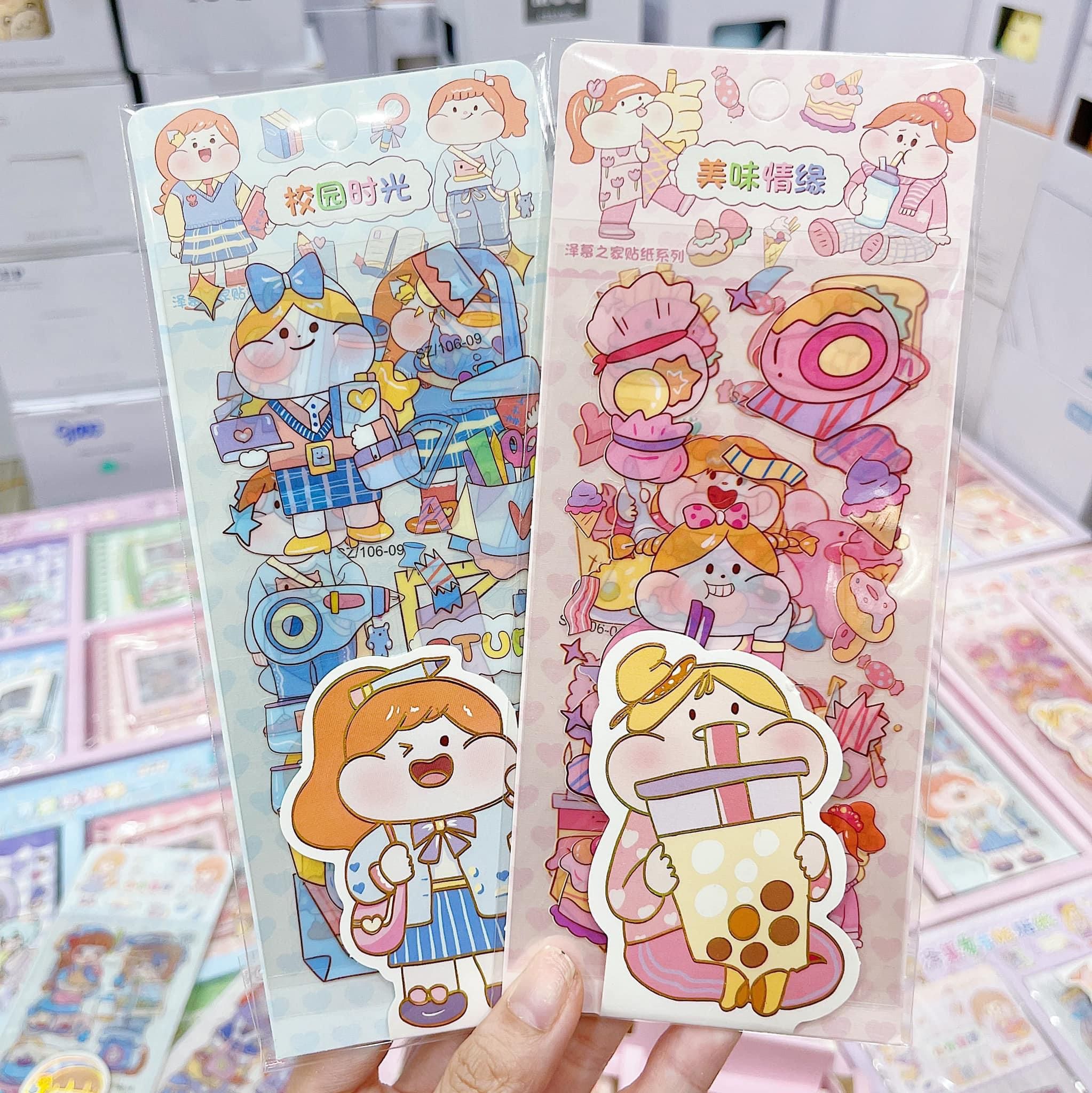 Sticker cô gái 3 tấm SZ/106-04